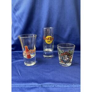 Set of 3 Vintage Las Vegas Shot Glass